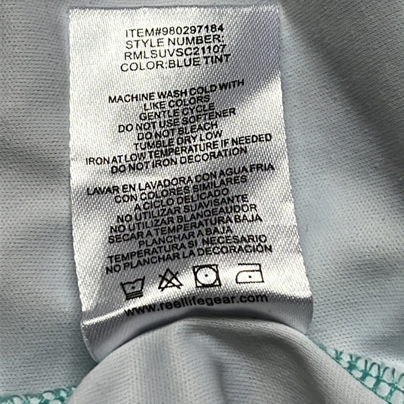 Reel Life Long Sleeve UV Blocking Shirt Size Medium - Picture 6 of 7